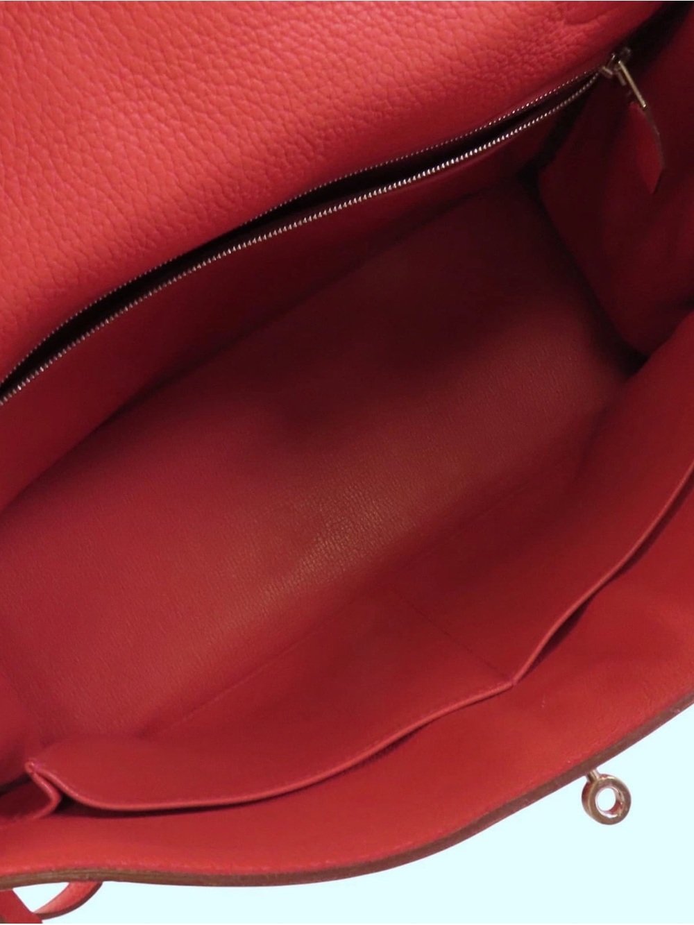 Authentic HERMES KELLY 35 pink clemence leather with strap - Picture 9 of 16